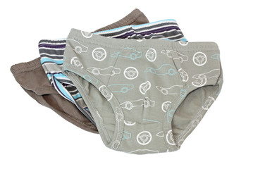 Детские плавочки на белом фоне