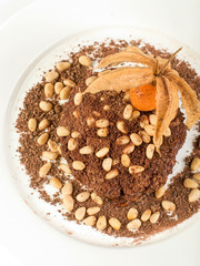 Chocolate risotto dessert