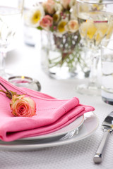 Romantic table settings