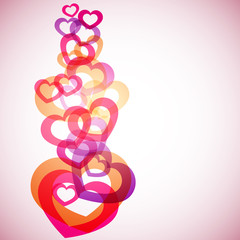 Fototapeta premium Hearts Background