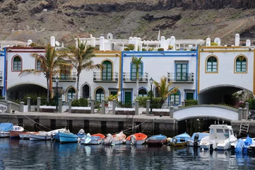 Deurstickers Puerto de Mogan, Grand Canary Island Spain © philipus