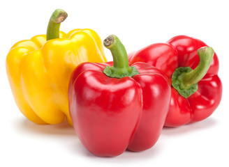 Pepper on white