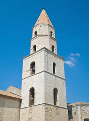 Fototapeta na wymiar Belltower St. Andrew Cathedral. Venosa. Basilicata.