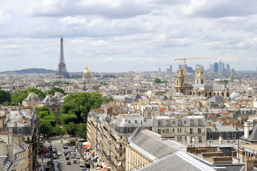 Fototapeta premium Vue de Paris depuis le Panthéon