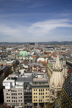 Vienna  - outlook from st. Stephen cathedral tower