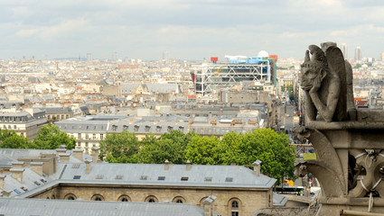 Gargouille de la cathédrale notre dame de Paris