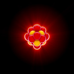 Glowing Red Nuclear Core