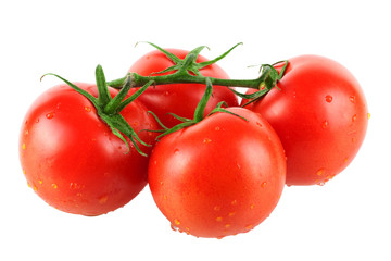 Four fresh tomatoes