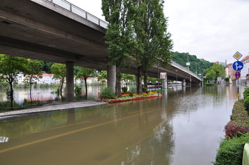 Hochwasser - Passau, Donau im Juni 2010