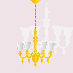 Chandelier gold