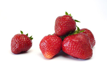 fresh red strawberries