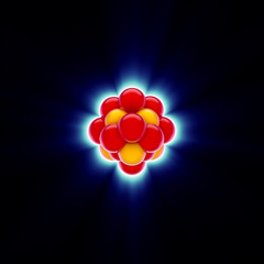 Glowing Blue Nuclear Core