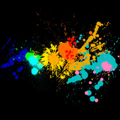 Paint splats