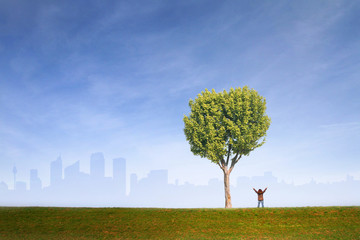 vivre ville liberté arbre respirer air pureté environnement sa