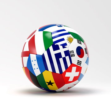 flags on ball