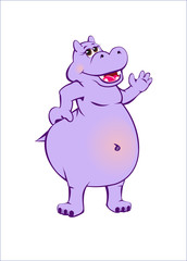 Obraz na płótnie Canvas Happy hippo