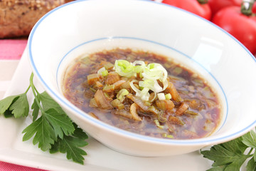 frische Zwiebelsuppe
