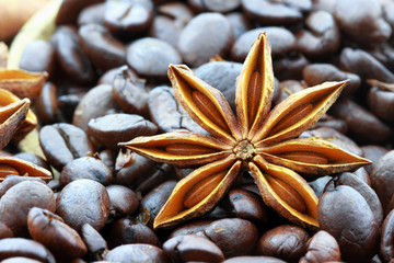Anise Star and Coffee Beans