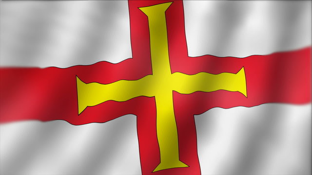 Guernsey - waving flag detail