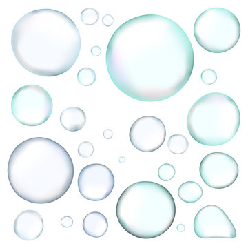 vector realistic bubbles