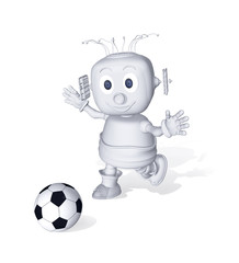 ロボットのサッカー