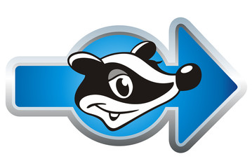 Dachs seitwärts © jokatoons