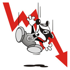 Dachs stürzt ab © jokatoons