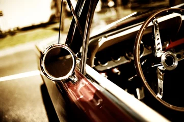 Fotobehang retro car fragment © Nejron Photo