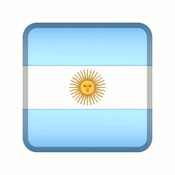 animation drapeau bouton argentine