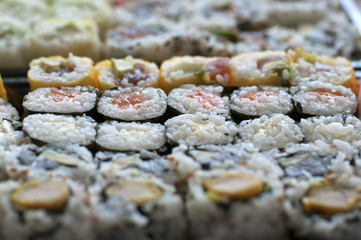 Sushi en gros plan