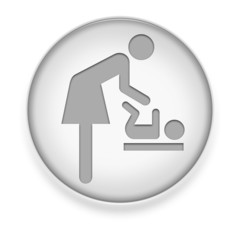 White Button / Icon "Baby Change"