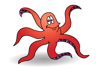 red octopus