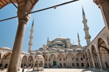 Sultan Ahmet Mosque on summer's day