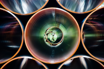 Rohre für eine Erdgaspipeline