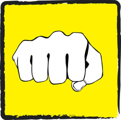 fist vector illustration