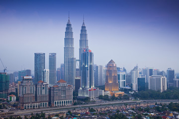 Naklejka na ściany i meble panorama, Kuala Lumpur