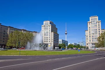 Fotobehang Strausberger Platz in Berlin © elxeneize