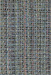 Close up detail of hand woven fabric