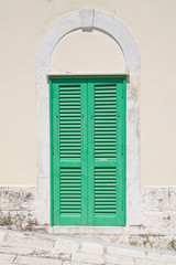 Green shutter.