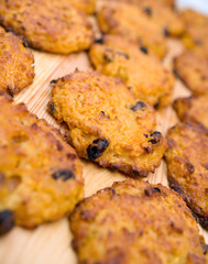 carrot cookie with raisins.
