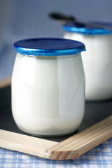 Yaourt blanc/Bleu