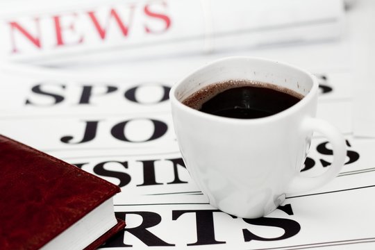 Coffee and newspaper
