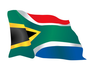 south africa flag vector