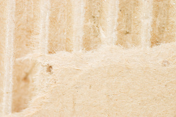 Cardboard structure. Macro.