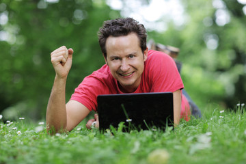online in der Freizeit