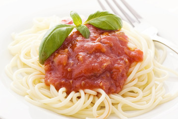 Spagetti mit Tomatensauce