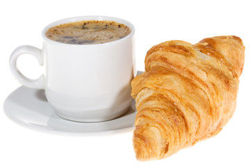 coffee and croissant