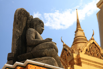 buddha image and pagoda