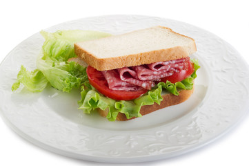 sandwich with salami - sandwich al salame