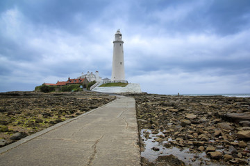 Fototapeta na wymiar st marys lighthouse whitley bay
